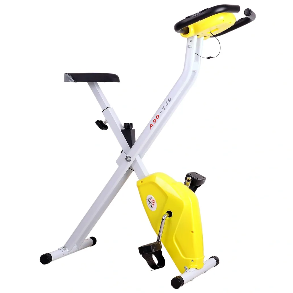 Heimtrainer mit LCD-Monitor, gelb