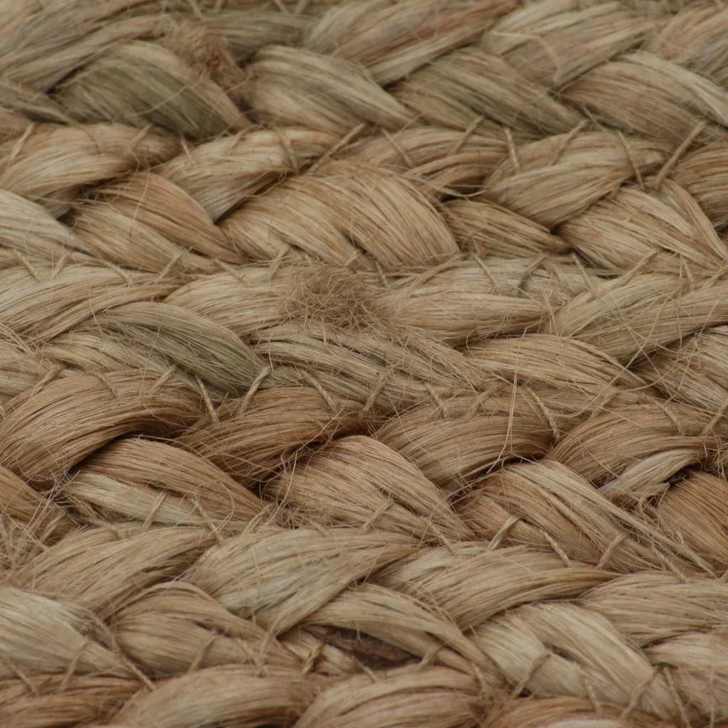 Teppich rund 150 cm gewebte Jute