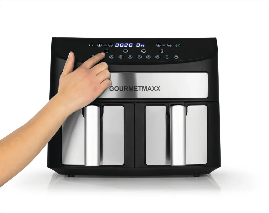 Heißluftfritteuse Doppelkammer 7 l, 2400 W
