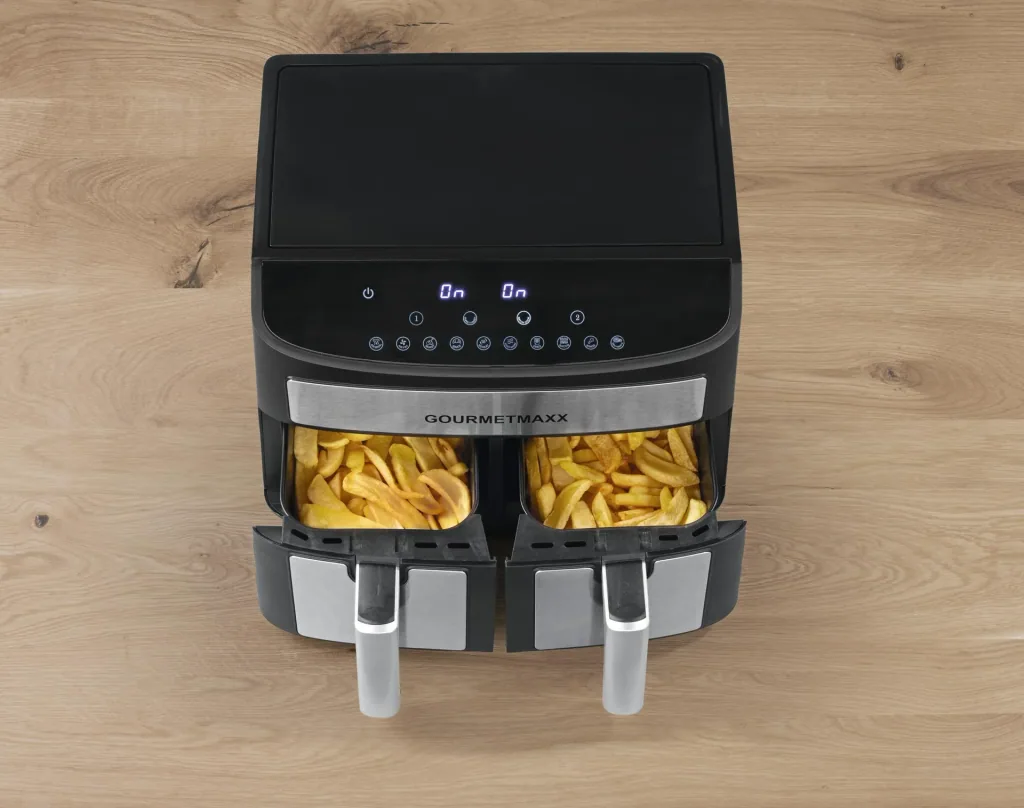 Heißluftfritteuse Doppelkammer 7 l, 2400 W