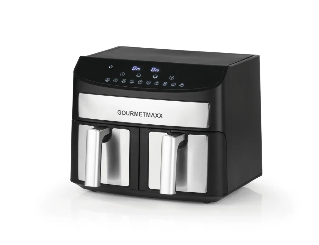 Heißluftfritteuse Doppelkammer 7 l, 2400 W