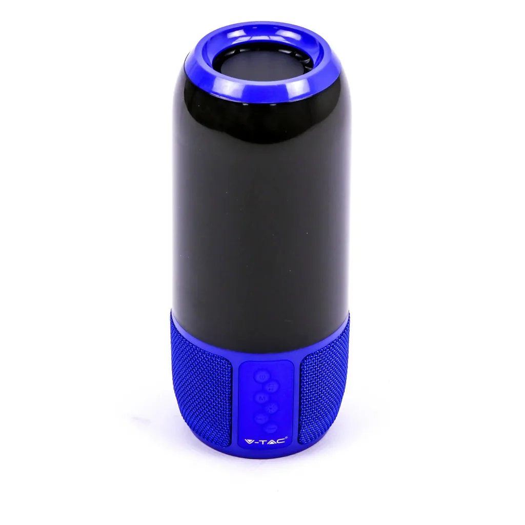 VT-7456 Bluetooth-Lautsprecher mit RGB-Beleuchtung - 2x 3Watt - Blau
