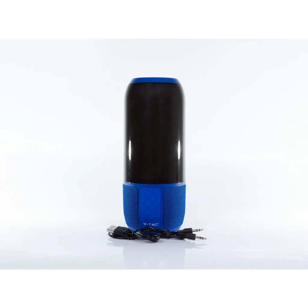 VT-7456 Bluetooth-Lautsprecher mit RGB-Beleuchtung - 2x 3Watt - Blau