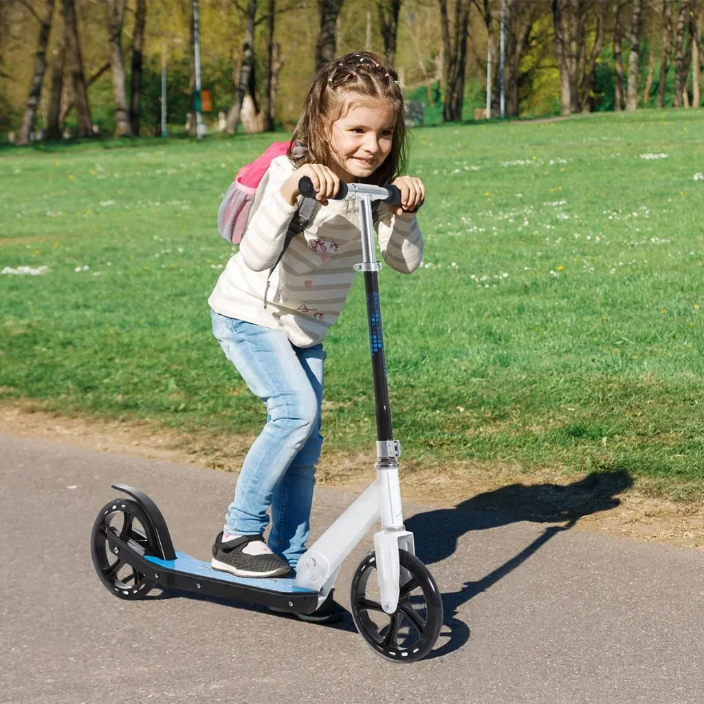 Tretroller für Kinder blau/weiß