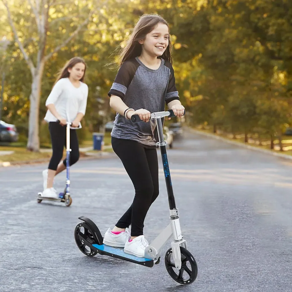 Tretroller für Kinder blau/weiß