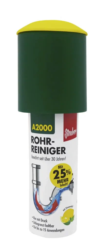 Druck-Rohrreiniger Komplett-Set 3-teilig - Sekunden-Abluss-Frei