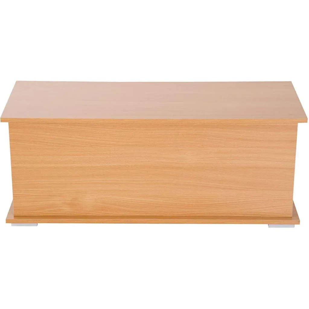 Truhe Aufbewahrungsbox Holzkiste mit klappbarem Deckel Buche