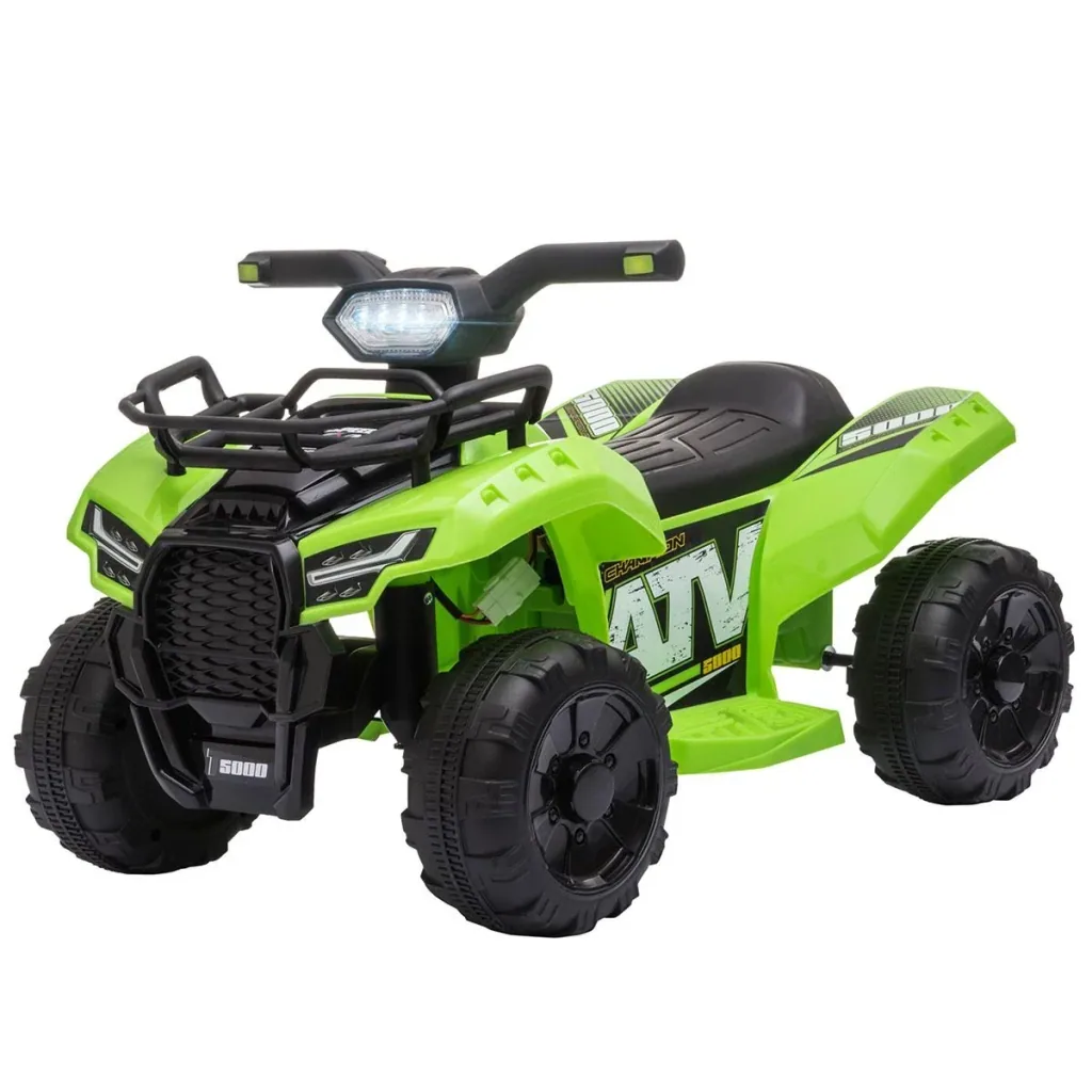 Quad ATV Kinderauto Kinderwagen 6V Akku Elektroauto LED Frontlicht Kinderfahrzeug Kindermotorrad Elektroquad für 18-36