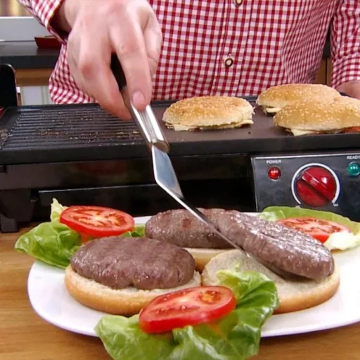 HomeVero Elektrogrill - Doppelte Oberfläche - mit Antihaftbeschichtung - 2000W