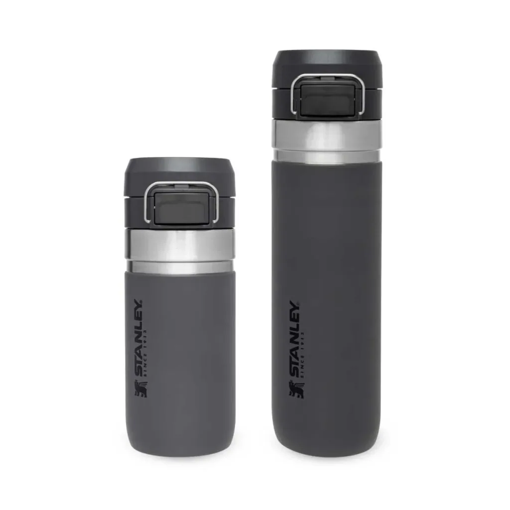 Quick Flip Water Bottle 0,47 l, Charcoal, Vakuumisolierung, Sicherheitsverschluss