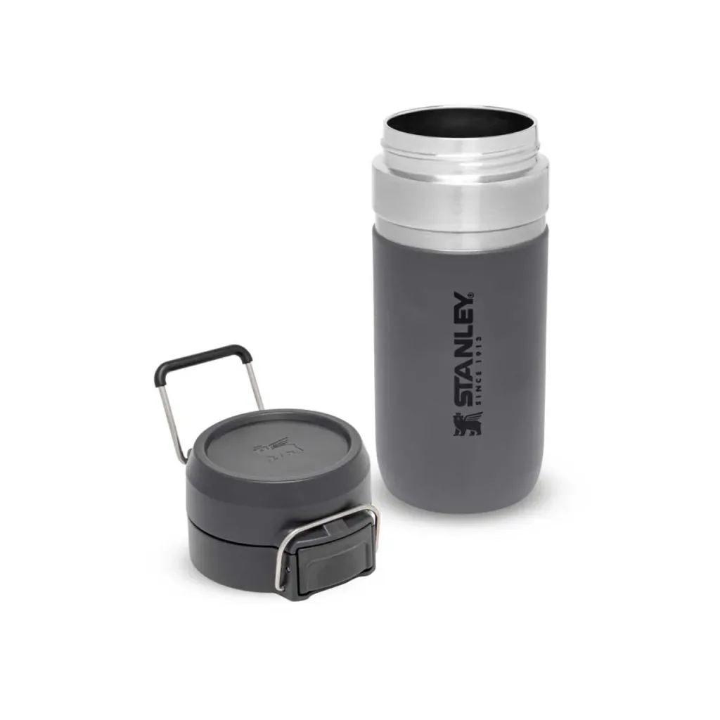Quick Flip Water Bottle 0,47 l, Charcoal, Vakuumisolierung, Sicherheitsverschluss