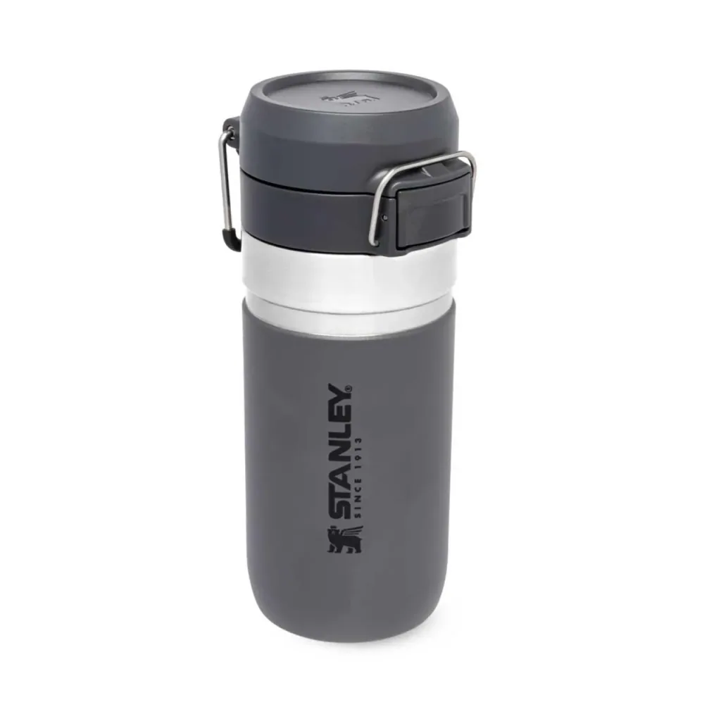 Quick Flip Water Bottle 0,47 l, Charcoal, Vakuumisolierung, Sicherheitsverschluss