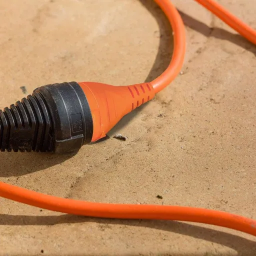 VT-3002-15 Verlängerungskabel mit Schutzhülle - 15 Meter - orange