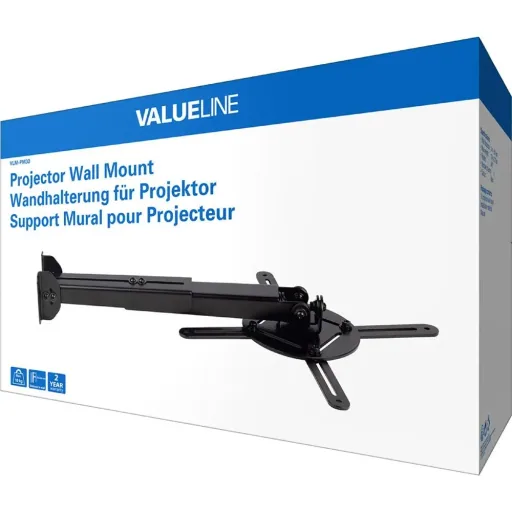 Wandhalterung für Projektor vollbeweglich 10 kg Schwarz