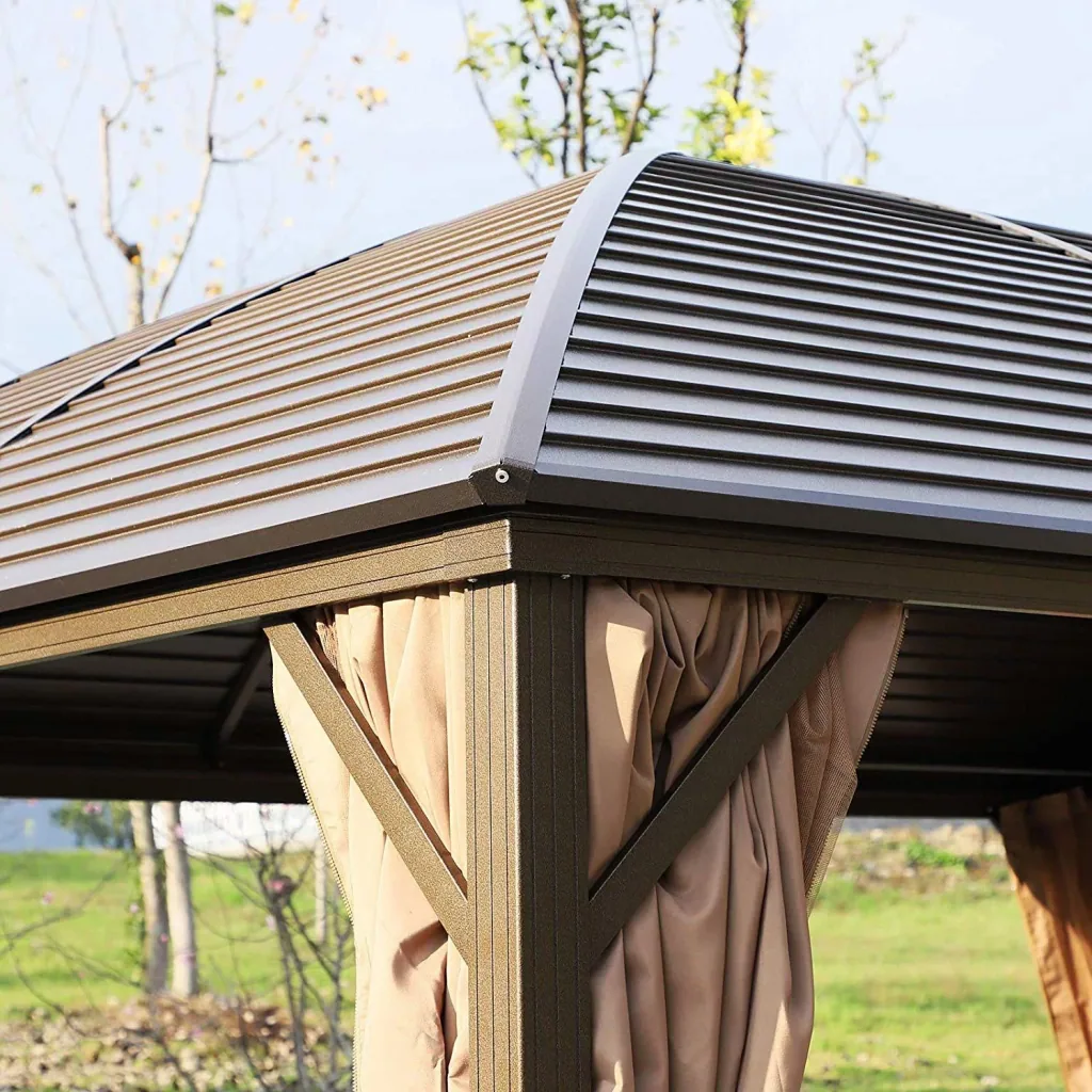Gartenpavillon mit 2 Laternenhaken