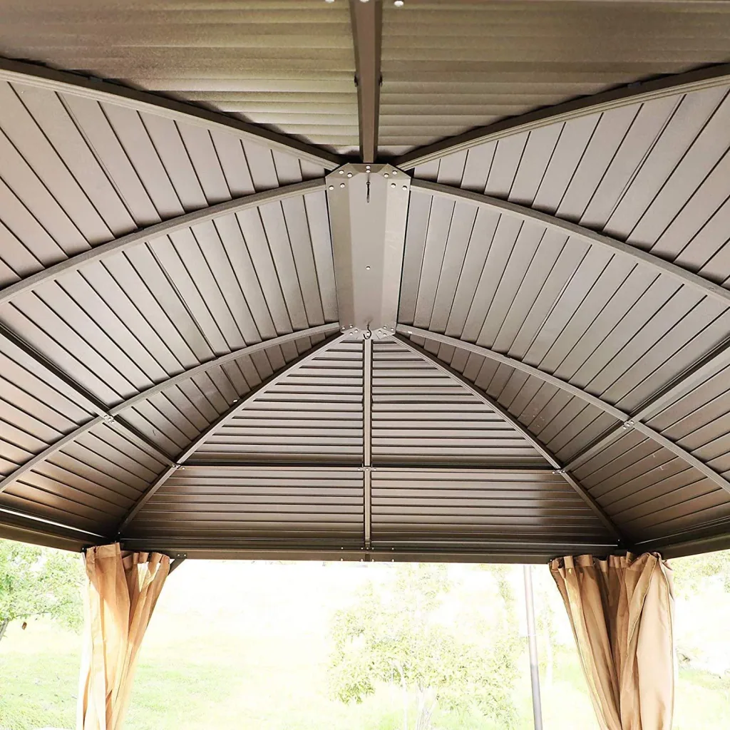 Gartenpavillon mit 2 Laternenhaken