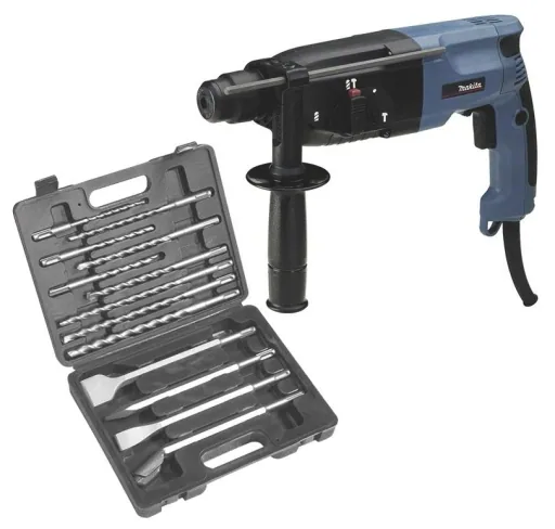Bohrhammer HR 2470 inklusive 13-teiligem SDS Plus Bohr- und Meißelsatz