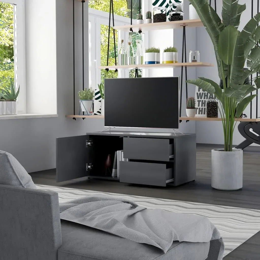 TV-Schrank 80x34x36 cm Spanplatte grau