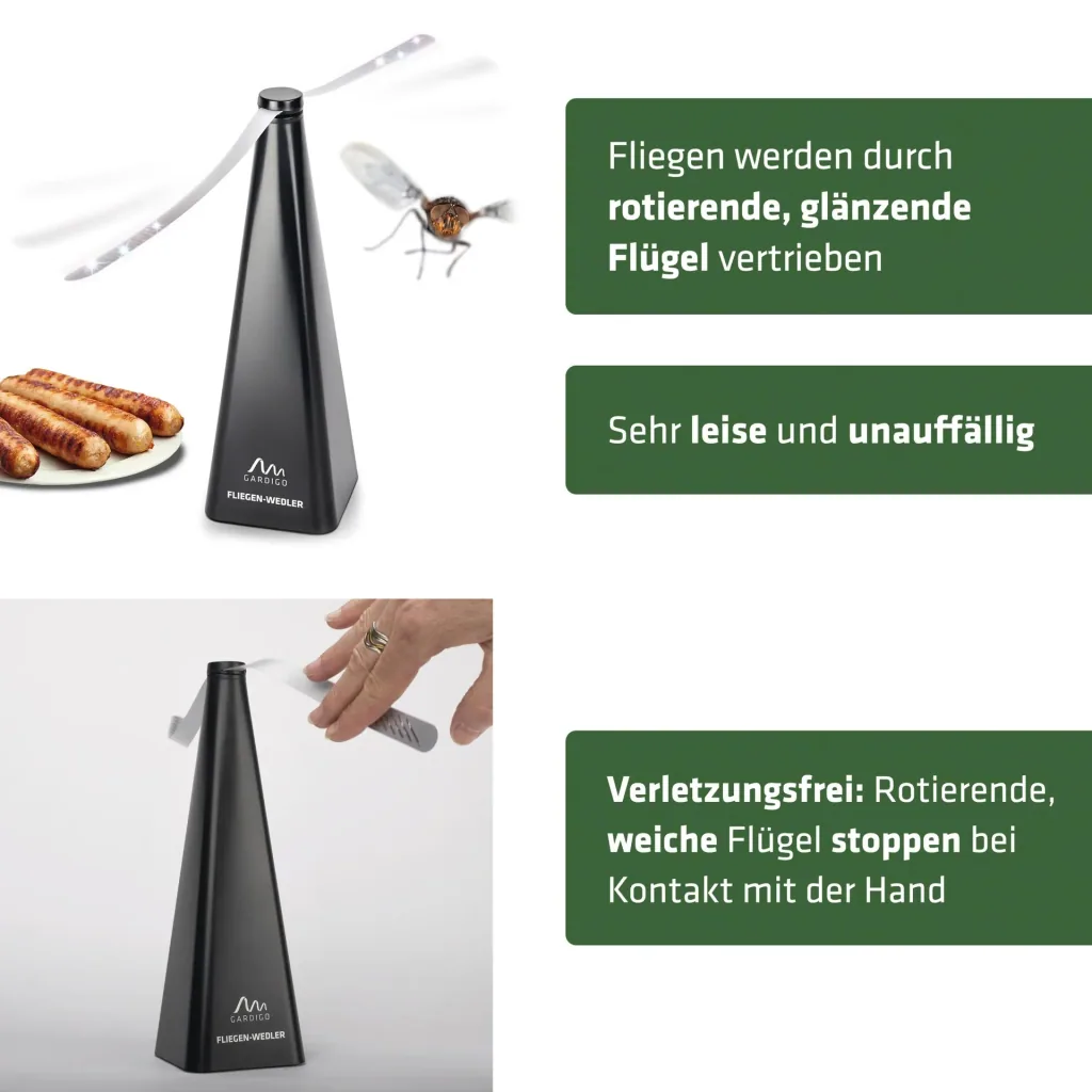 Fliegenwedler mit Aufhänger inklusive Plus Alkaline Mignon (AA) Batterie - 2 Stück