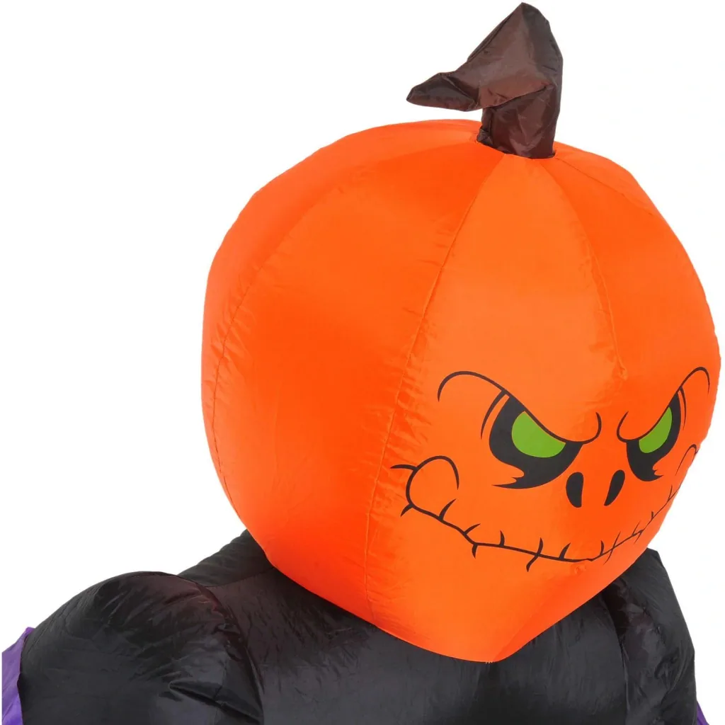 Halloween Dekoration Aufblasbar Schreck Gespenst Kürbis mit LED