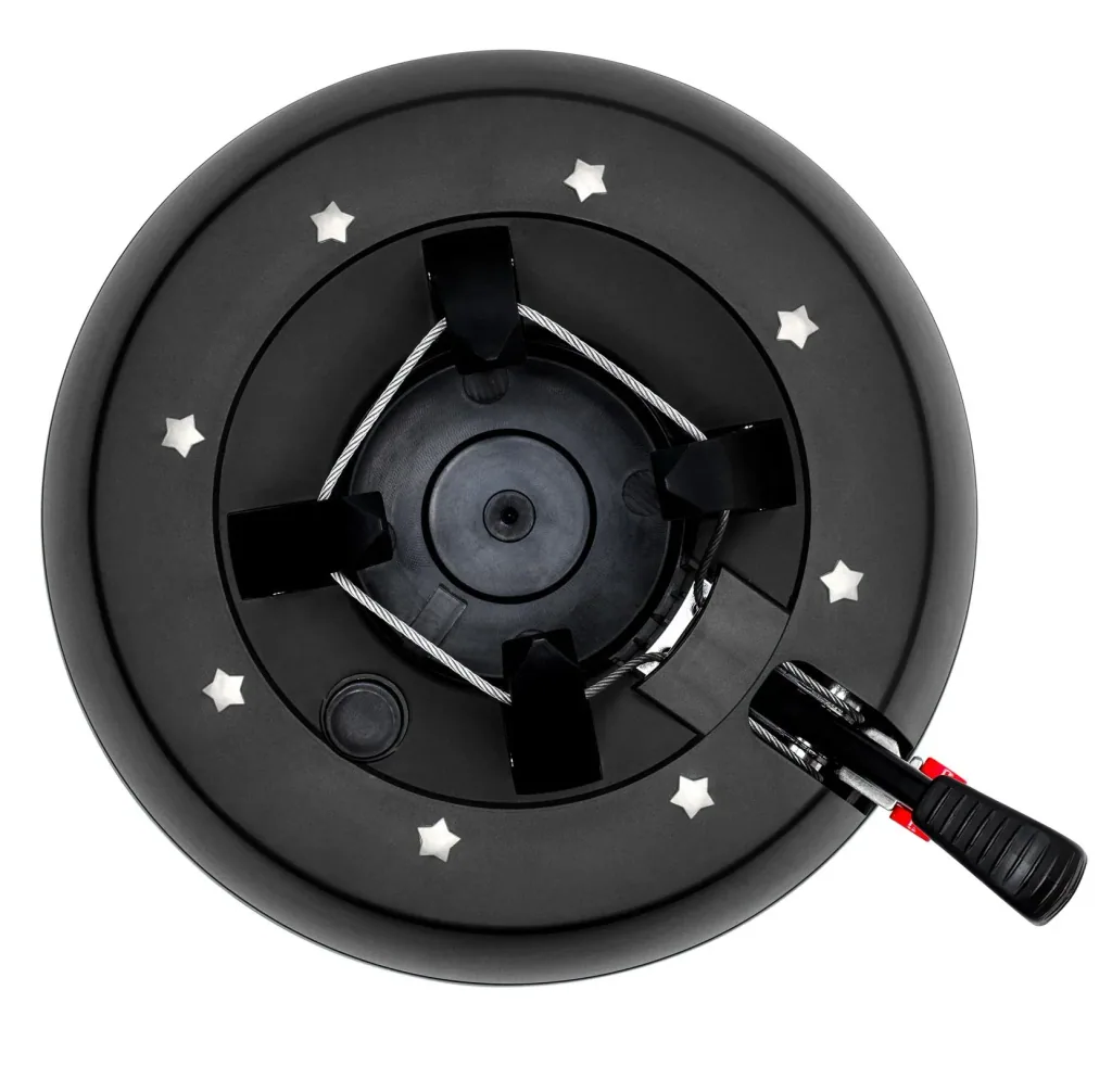 Christbaumständer, ∅ 325 mm mit Fußhebel-/ und Einseiltechnik