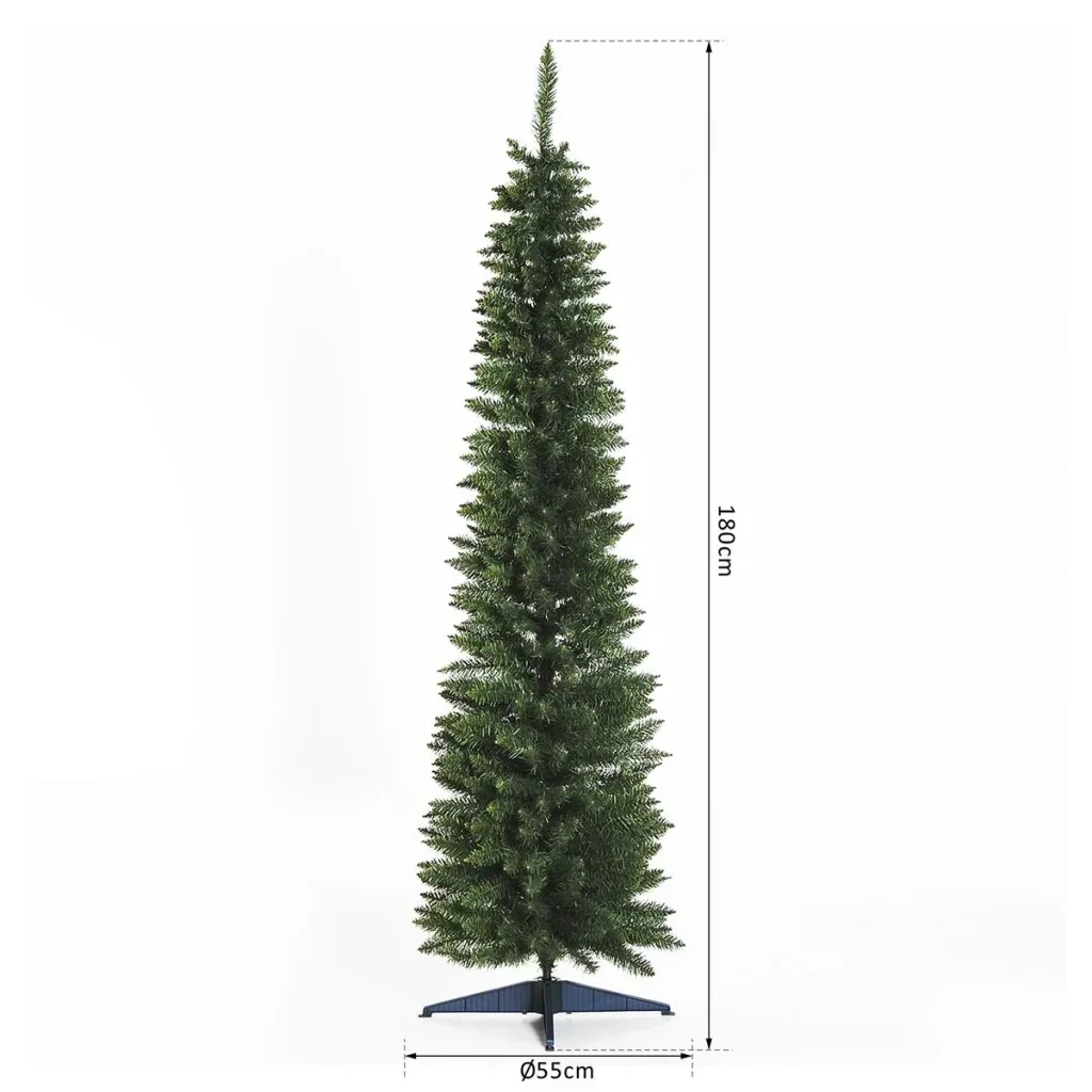 Weihnachtsbaum mit Kunststoffständer grün