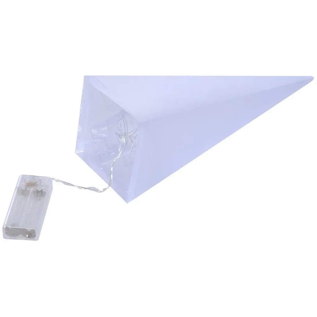 LED Leuchtpyramide 3D Hologramm Stern Lichtpyramide 30cm