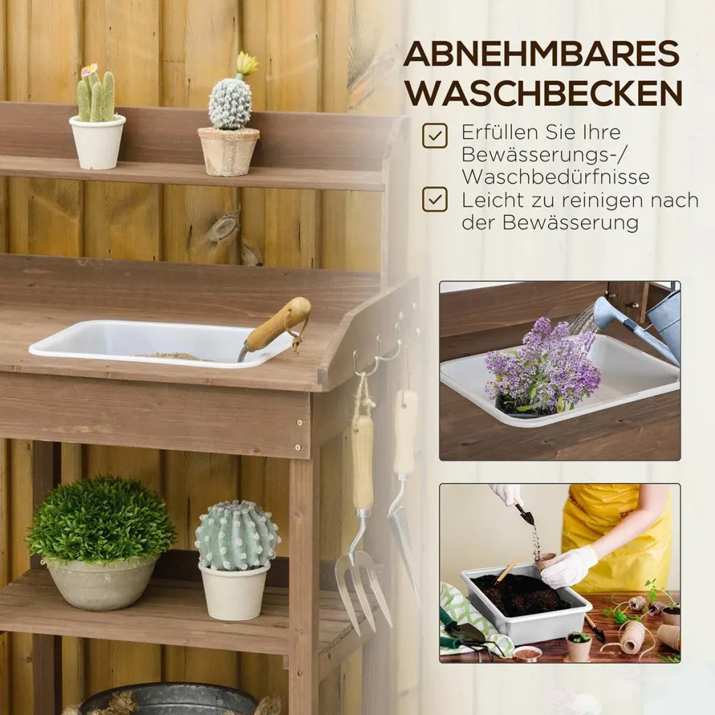 Gartenpavillon - Doppeldach - braun - 3 x 3 m