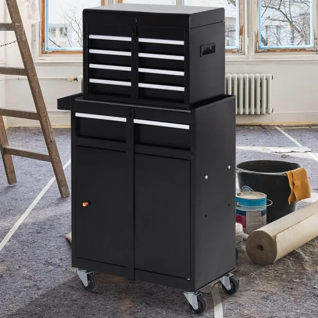 Mobiler Werkstattwagen schwarz