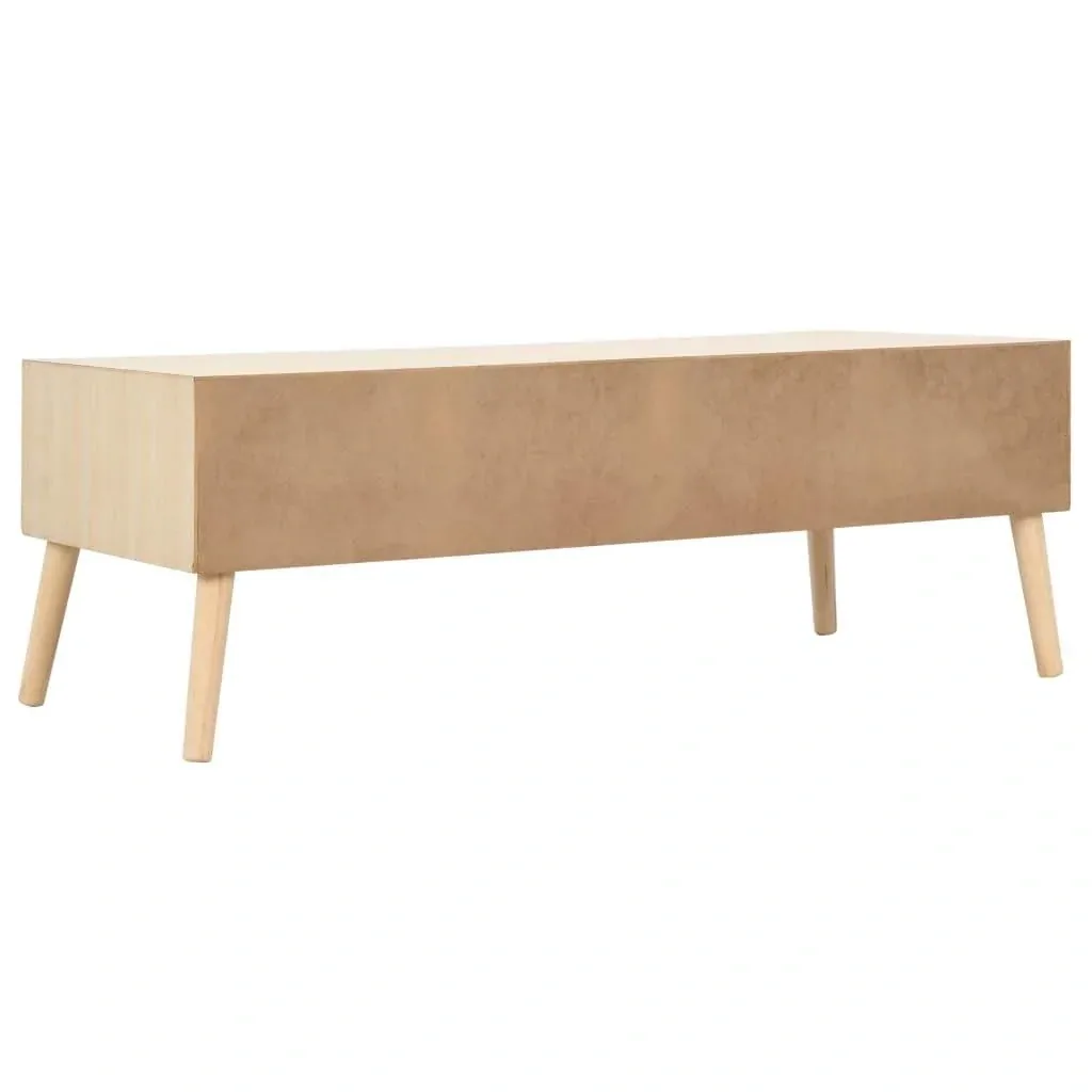 Couchtisch mit 4 Schubladen 110x50x40 cm Kiefer massiv