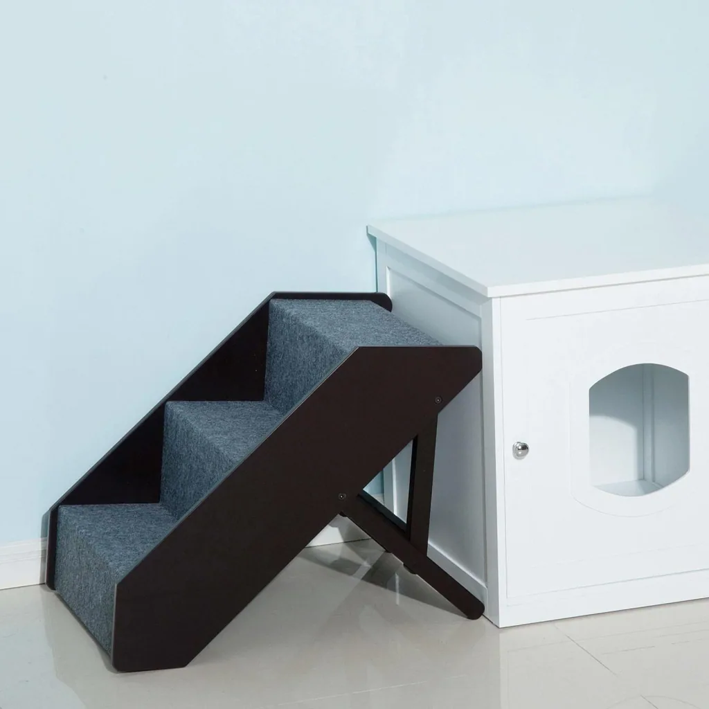 Katzentreppe Hundetreppe 3 Stufen klappbar H41-53cm