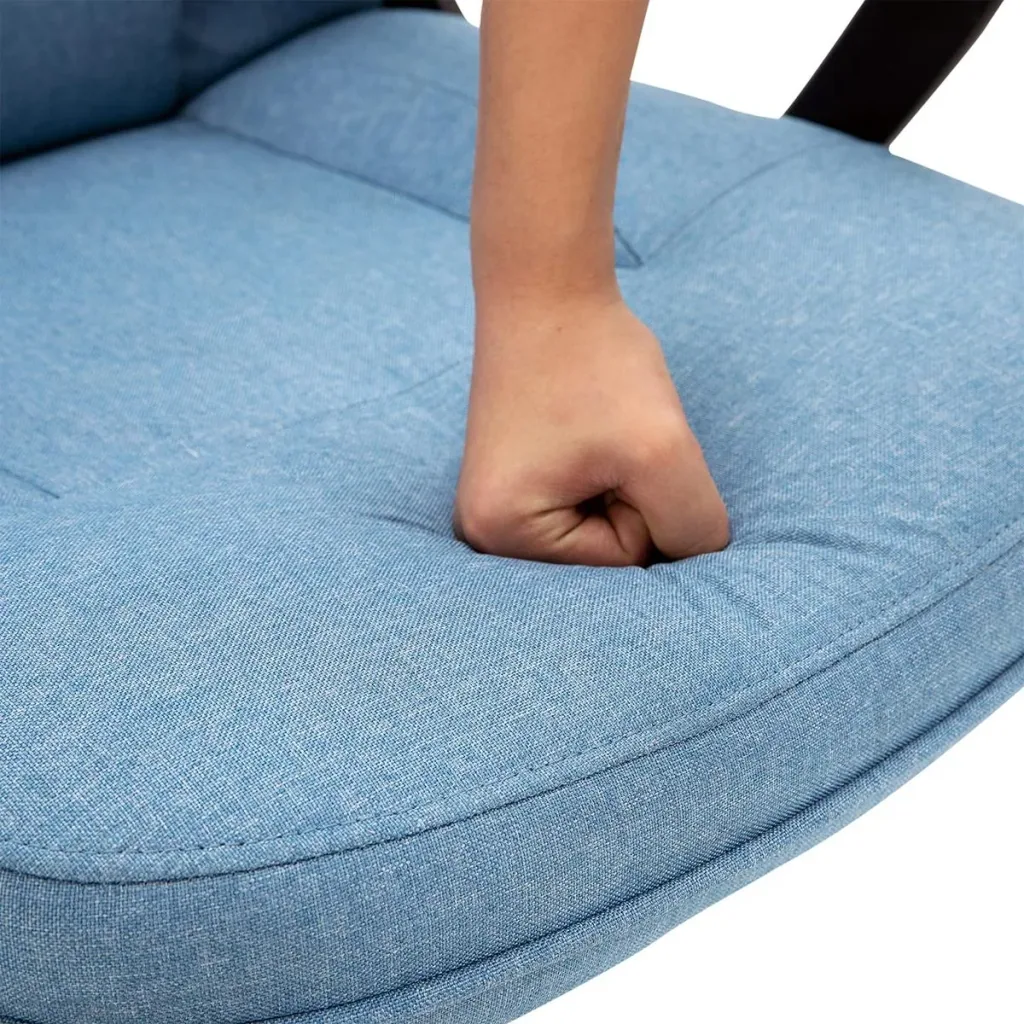 Bürostuhl mit Wippfunktion hellblau
