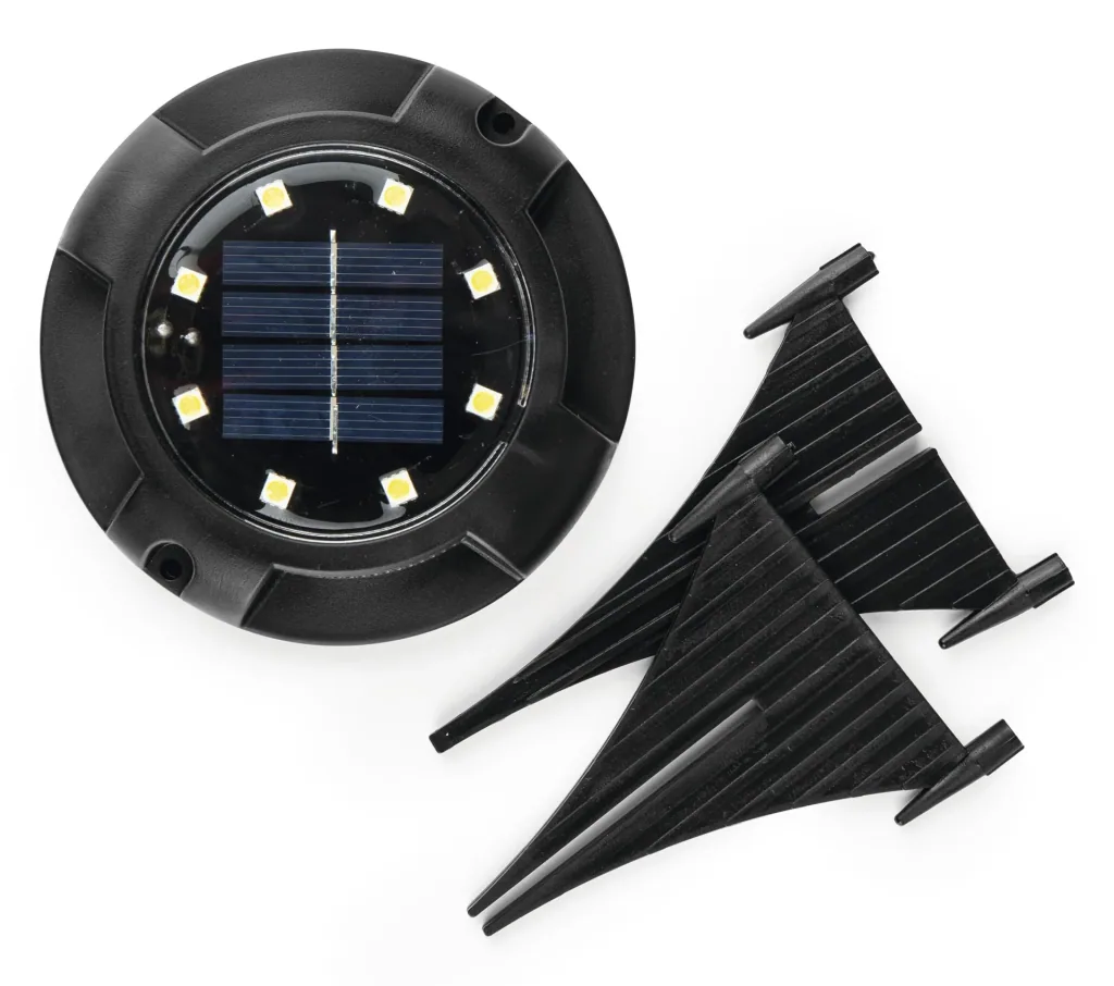 4er Set Solar Bodenleuchte mit Dämmerungssensor