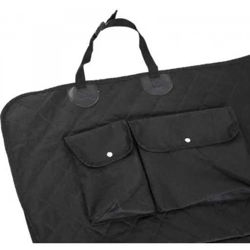 Hundedecke Autodecke Kofferraumdecke 2 Tasche Schwarz