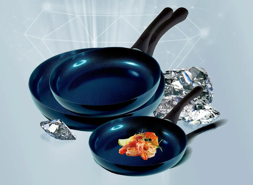 Excellent Pfannen-Set „Meteor“, Ocean Blau-Grün, 3-teilig