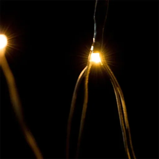 Netz-Lichterkette warmweiß 100 LED 120x120cm