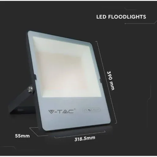 VT-150185 LED-Flutlicht - 150 W - 23600 Lm - 6400K - Schwarz - Extra sparsam