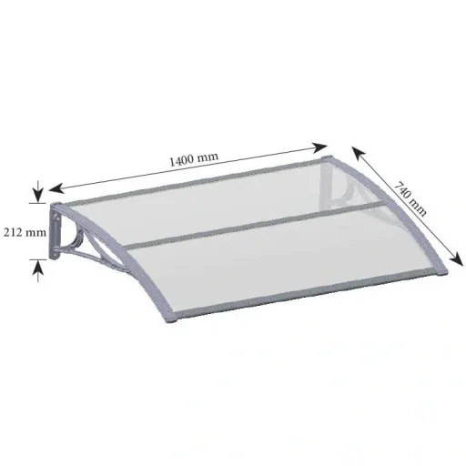 Superroof Türschutzgitter EMMA 1400 - Schwarz - 140 cm breit