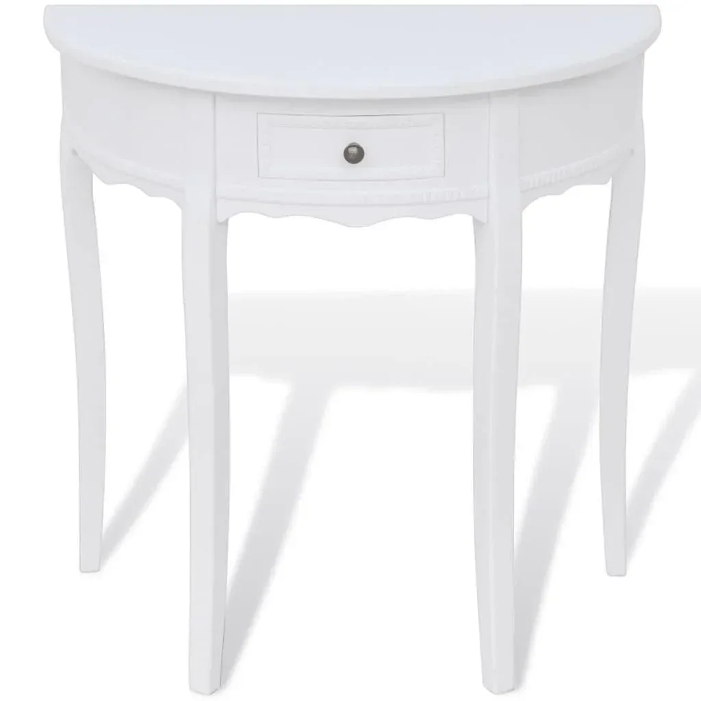 Wandtisch mit Schublade weiß