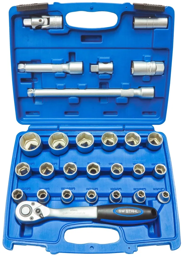 Steckschlüsselsatz 1/2", 27 - teilig