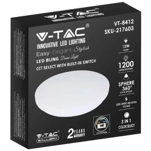 VT-8412-M LED-Deckenleuchte - 12 W - 1200 Lumen