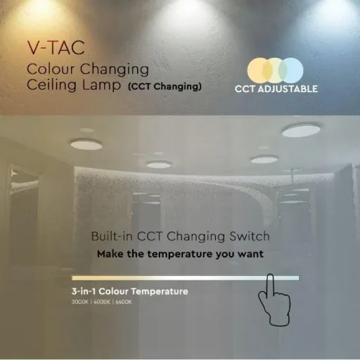 VT-8412-M LED-Deckenleuchte - 12 W - 1200 Lumen