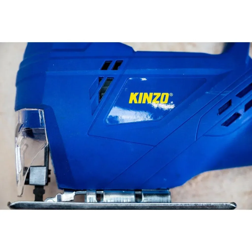 Stichsäge - 230V - 400W - mit Staubabsaugung - Schutzhülle Blatt - Holz bis zu 65 mm - Metall bis zu 6 mm- Blau