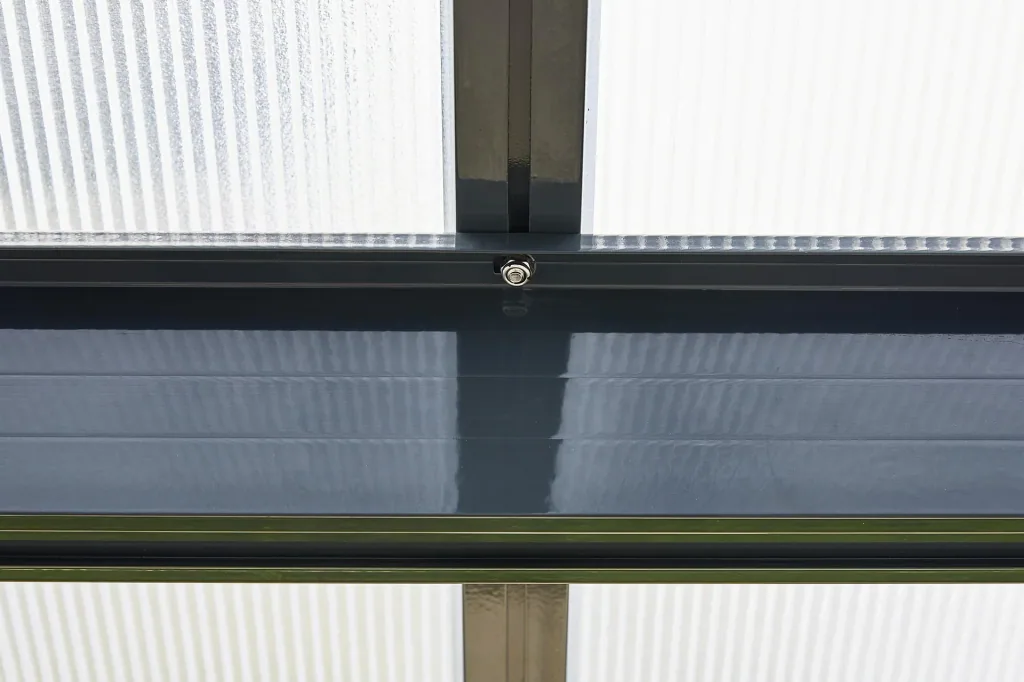 Terrassendach Bausatz, Farbe anthrazit, 4260 x 4060 mm