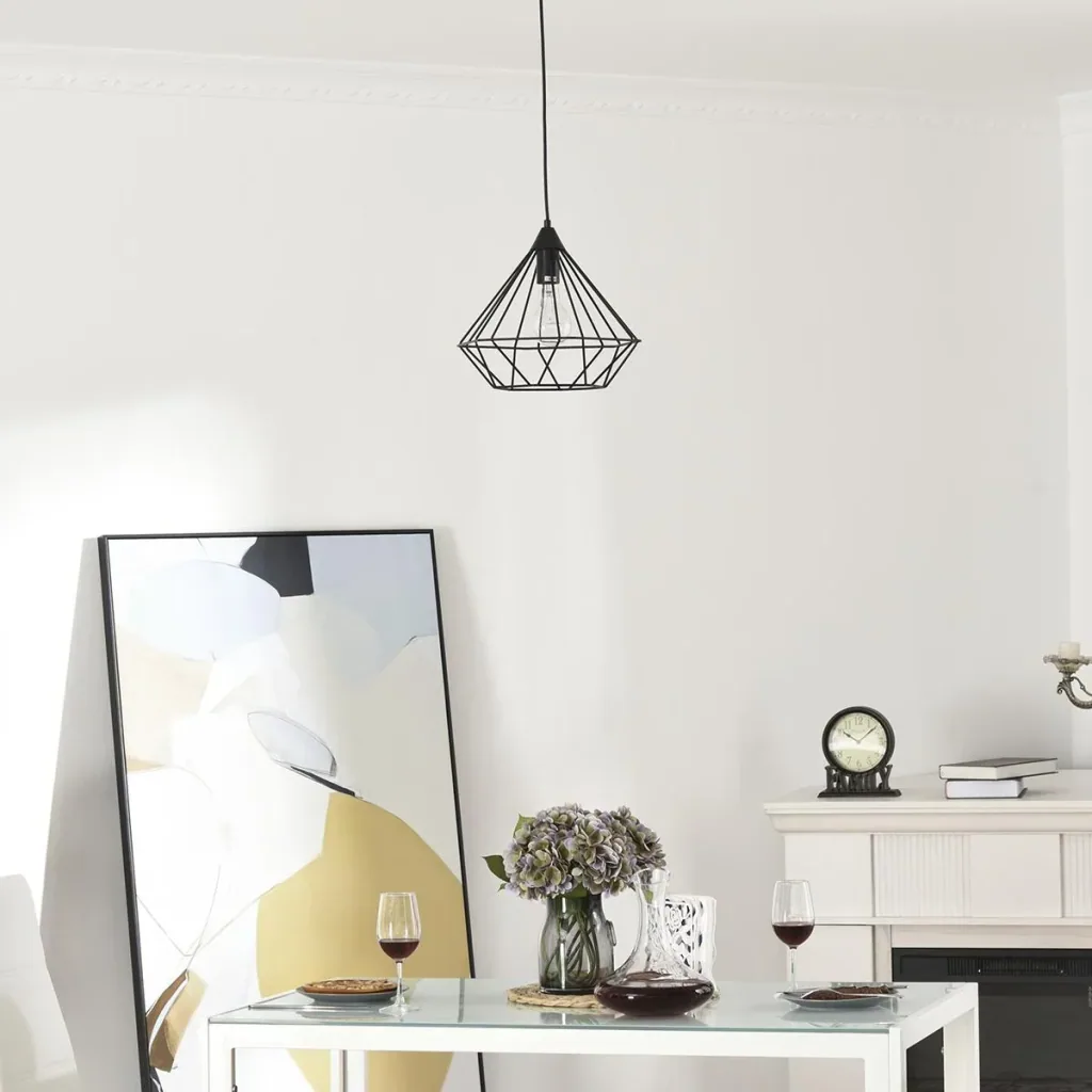 Pendelleuchte Retro Hängelleuchte Hängelampe, Industrielle Vintage LED Pendellampe für Büro Wohnzimmer Esszimmer, Stahl,