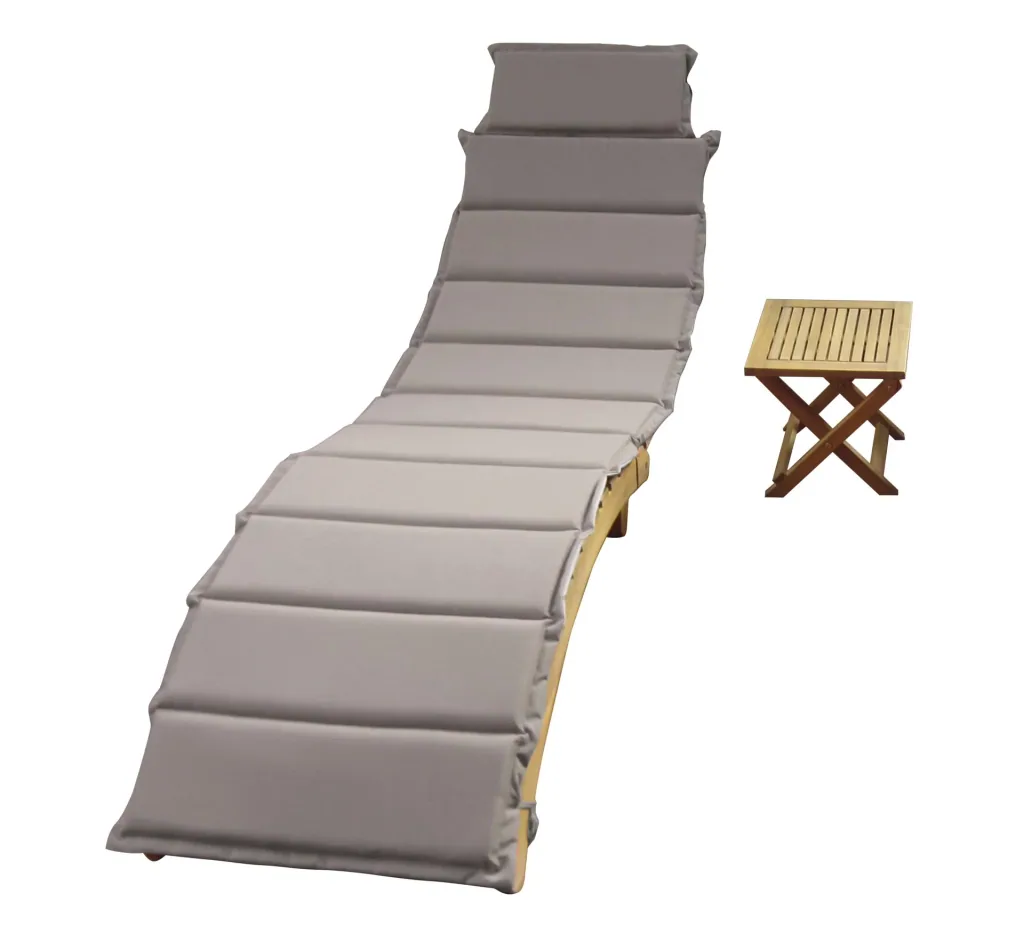 Sonnenliege + Tisch Catania terracotta/taupe