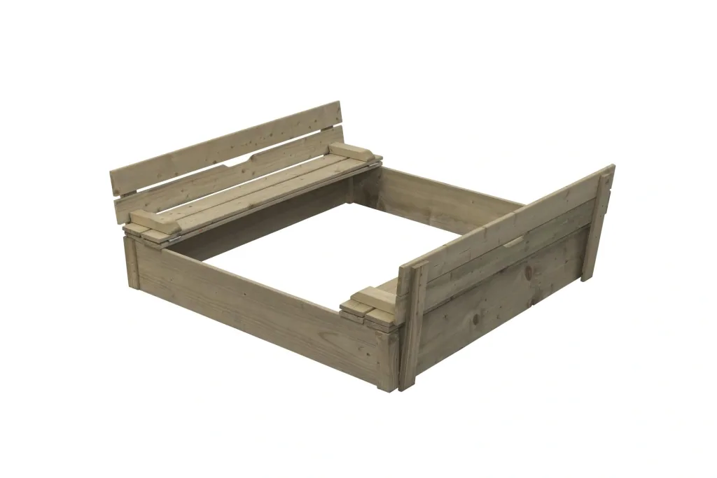 Sandkasten Robert aus Holz 1200 mm x 1200 mm