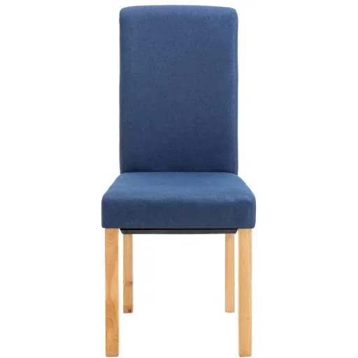 Esszimmerstühle 2 in blauem Stoff