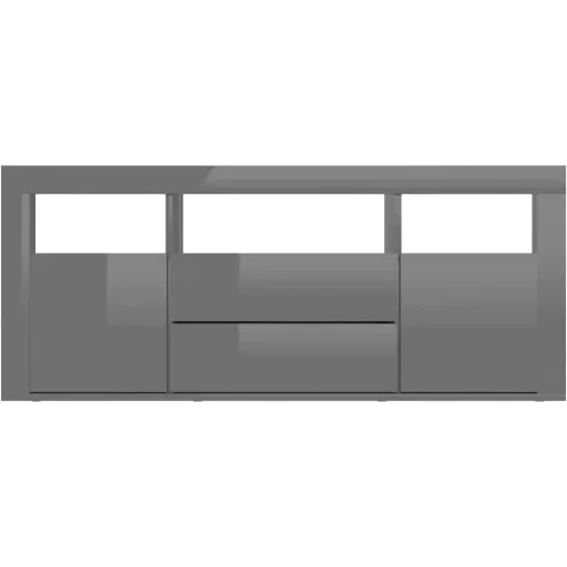 TV-Schrank 120x30x50 cm Spanplatte Hochglanz schwarz