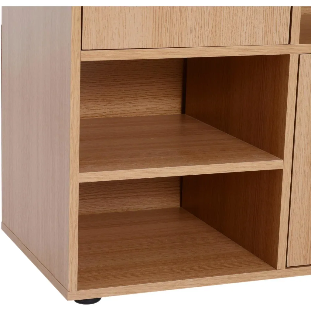 Multi-Fächer Bücherregal Wandregal Standregal Raumteiler Dekoregal Schrank Holz Natur 61,5 x 29,5 x 80 cm